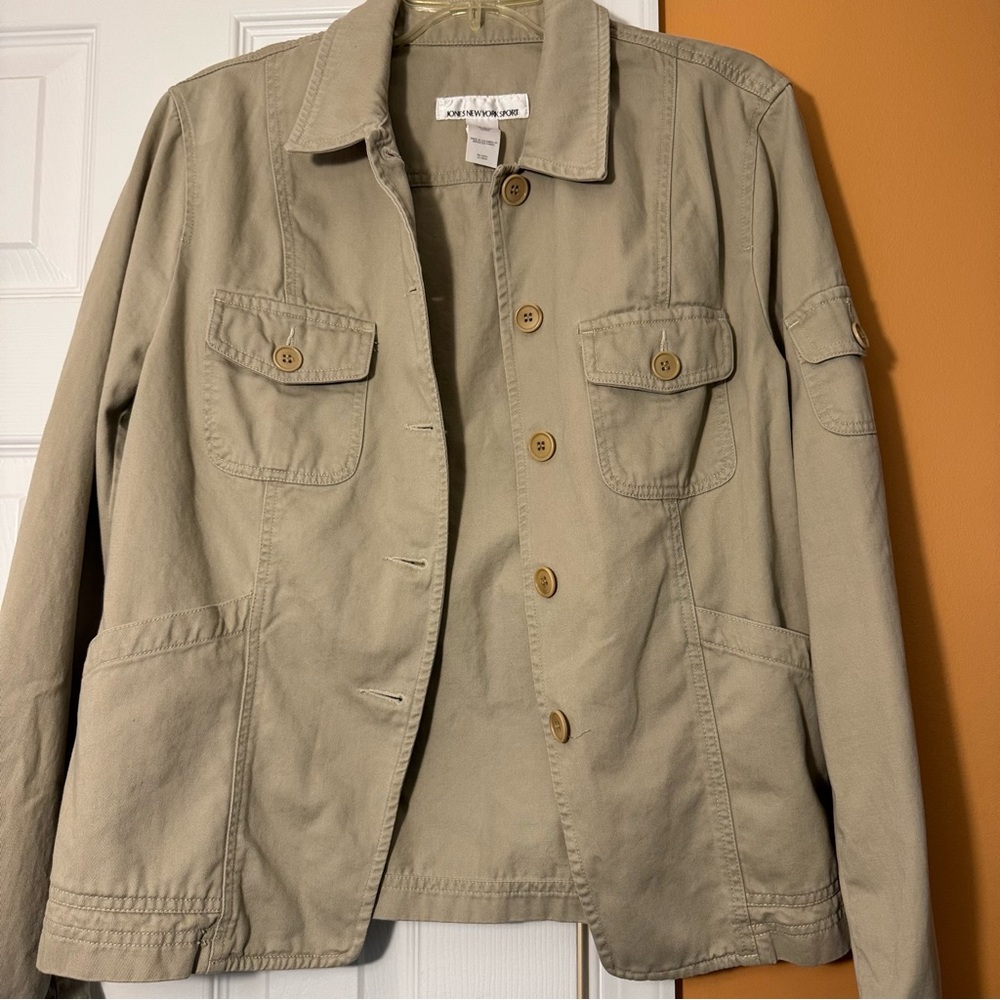 Jones New York Sport Beige Cotton Jacket
